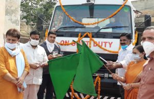 विधायक दीपक मंगला ने जिले की पहली स्वीपिंग मशीन का किया उदघाटन