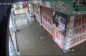 पलवल में बारिश से सड़कों पर हुआ जलभराव,मार्केट पानी में डूबी