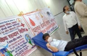 भारत विकास परिषद ने लगाया रक्तदान शिविर : 45 यूनिट एकत्रित