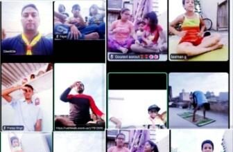 स्काउट एंड गाइड का ऑन लाईन योगाभ्यास प्रशिक्षण