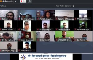 श्री विश्वकर्मा कौशल विश्वविद्यालय ने उत्साह के साथ हिंदी दिवश मनाया