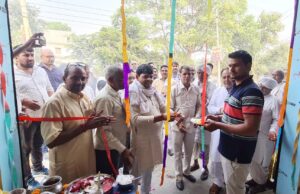 सरकारी बीज बिक्री केन्द्र का विधायक डागर ने रीबन काटकर किया उदघाटन