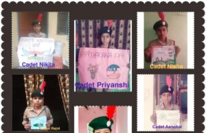 वर्चुअल ऑनलाइन पोस्टर मेकिंग प्रतियोगिता में दिखाई प्रतिभा