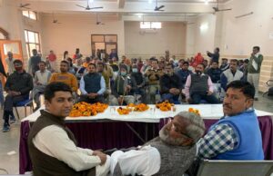 उपाध्यक्ष बनने पर भाजपा युवा नेता का स्वागत
