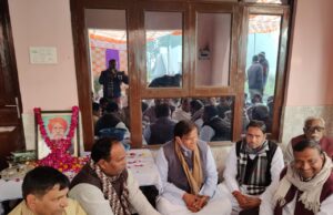 हरियाणा भाजपा प्रदेश अध्यक्ष ओमप्रकाश धनखड़ जिला अध्यक्ष के पितृ शोक में हुए शामिल
