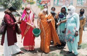 वीर ममता चौहान ने पौधारोपण कर लोगों को जागरूक किया