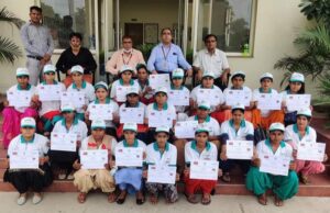 प्रशिक्षण की समाप्ति पर प्रमाणपत्र वितरित किये