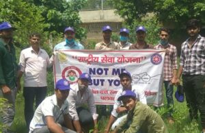 महाविद्यालय में 50 छायादार पौधे लगाए