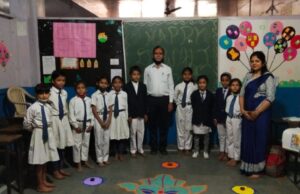 बीके स्कूल में दिवाली पर रंगोली प्रतियोगिता आयोजित