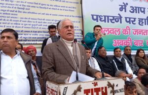 पलवल ब्राह्मण धर्मशाला में करनसिंह दलाल की दिखाई ताकत से कांग्रेसी नदारत