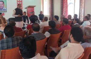 भाजपा जिला कार्यालय पर संविधान दिवश मनाया गया।